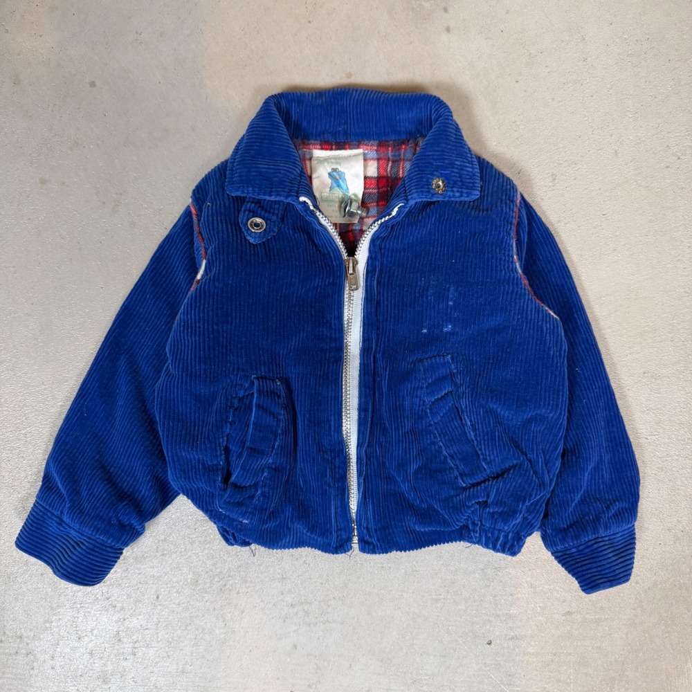 vtg 70s 80s JCPenney Sesame Street Cookie Monster Blue Corduroy Jacket toddler 1
